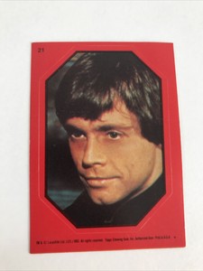 1983 Topps Star Wars Return of the Jedi - Sticker #21 Luke Skywalker