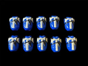 Lote de 10 Torsos Clutch Personalizados Azul/Negro 1983 Estilo Vintage GI Joe Láser Rojo - Imagen 1 de 5