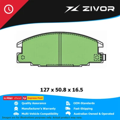 PROTEX Ultra Brake Pads - Front For HOLDEN RODEO DLX, LX, LS, STD TF #DB1116CP - image 1 of 4