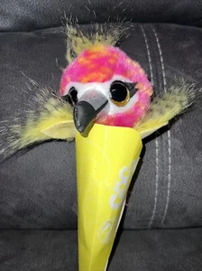 Neu Zuru CoCo Surprise Plüsch Neongelb Fliss der Flamingo Vogel Sammlerstück - Bild 1 von 9
