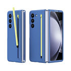 Fr Samsung Galaxy Z Fold5 Skin-Feel Stofest Slim Folding Case Mit Stift Stylus