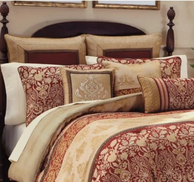 CROSCILL RENAISSANCE  QUEEN  COMFORTER Reversible, 2 Shams, Bed Skirt NEW $ RARE - Image 1 of 3