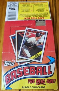 1988 Topps Baseball EMPTY Display Box Don Mattingly Tony Gwynn *NO CARDS*