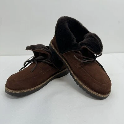 全新无标签 Birkenstock Bakki 踝靴 女式 37 美码(6-6.5) 棕色 — 第 1/4 张图片