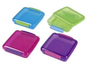 1x Sistema Sandwich Box 450ml Senza BPA Alta Qualità 4 Colori 15,5 x 15 x 4,3cm - Foto 1 di 1