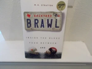 W. K. Stratton Autographed Backyard Brawl Hardcover Book First Edition - Picture 1 of 4
