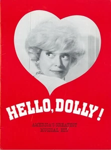 Hello Dolly Channing Souvenir Program 1966 Birmingham Boutwell w Ticket Envelope - Picture 1 of 11