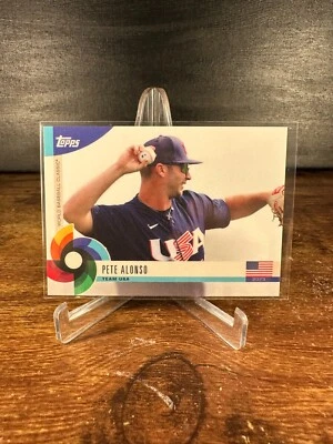 2023 Topps World Baseball Classic Global Stars Pete Alonso   #7 Team USA - Image 1 of 2