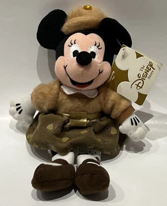 Disney Store Minnie Mouse Bean Bag November Birthstone Acorn Dress Vintage - Picture 1 of 13