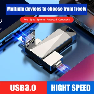 1TB 2TB USB3.0 Flash Drive External Memory Photo Stick For iPhone iPad Micro USB - Afbeelding 1 van 31