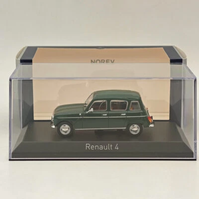 1/43 Norev Renault R4 1974 Dark Quatrelle Diecast Models Car Collection Green - Image 1 of 4