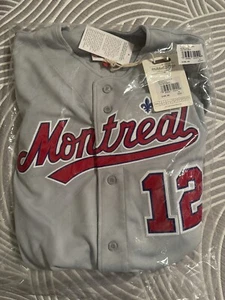 Authentic Tom Brady Montreal Expos Road 1995 Jersey, Size Medium, #129/507 - Picture 1 of 3