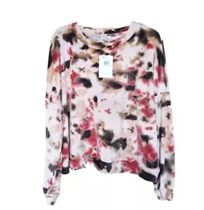 Top tejido terciopelo tie dye LOVE FIRE para mujer 1X - Imagen 1 de 4