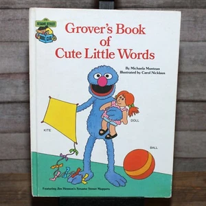 Sesame Street Book Club -Grover's Book of Cute Little Words 1985,First Edition - Picture 1 of 12