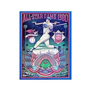 1980 MLB ASG Los Angeles Official Souvenir Program - Picture 1 of 2