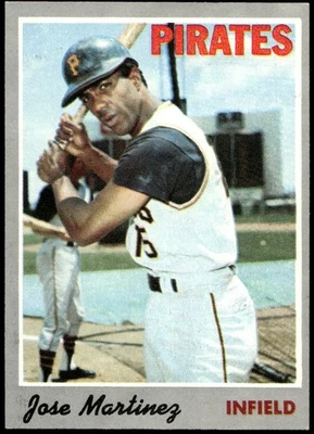 1970 Topps #8 Jose Martinez Pittsburgh Pirates RC NR-MINT - Image 1 of 2