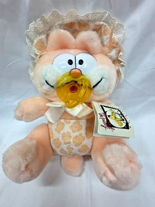 Dakin Garfield Baby Kins Plush Toy  1978-1981  #768610 w/pacifier & tags - Picture 1 of 8