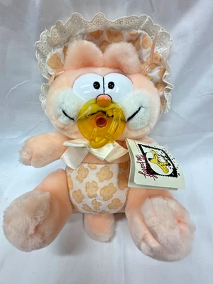 Dakin Garfield Baby Kins Plush Toy  1978-1981  #768610 w/pacifier & tags - Image 1 of 4