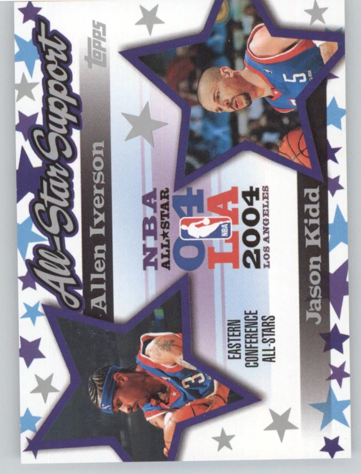 2004-05 Topps #AS-IK Allen Iverson / Jason Kidd All-Star Support - Image 1 of 2