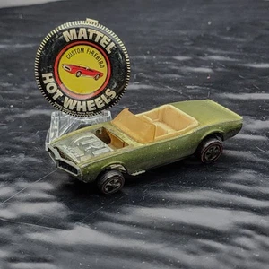 Hot Wheels Redline 1968 Custom Firebird Olive Tan Interior USA No Hood Badge 🔥 - Picture 1 of 7