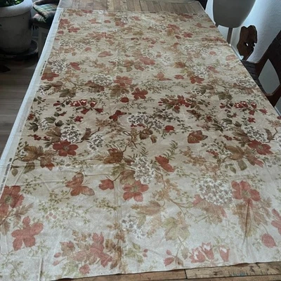 Vintage Quaker Velvet Fabric 1980 Floral, Butterflies Novelty Print Set of 2 - Image 1 of 4