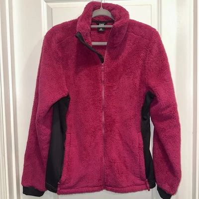 Chaqueta polar HELLY HANSON para mujer cremallera completa talla grande rosa sherpa cálida Foto 1 de 4
