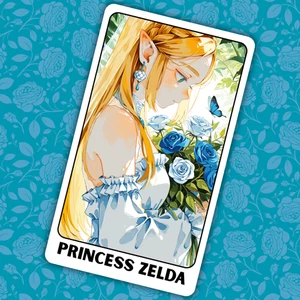Anime Collectible Sticker Card | Cute Custom Fan Art | Matte Finish 2.62"x4.52" - Picture 1 of 3
