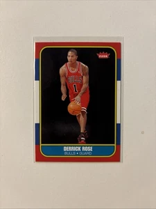 Tarjeta de radiocontrol Fleer Derrick Rose 1986 retro Rookies 2008-09 #86R-163 - Imagen 1 de 2