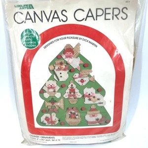 Vintage Leisure Arts Canvas Capers Stitchery Kit Complete *unsealed* - Bild 1 von 3