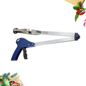 Herramienta de alcance de pinza de basura plegable 83 cm (azul) - Imagen 1 de 11