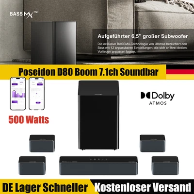 ULTIMEA 7.1CH Soundbar für Smart TV mit Wireless Subwoofer,Surround-Lautsprecher - Bild 1 von 4