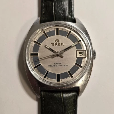 Orologio Breil Ok Okay 42009 pre Manta Vintage Manuale 34mm PUW 462 Funziona - Immagine 1 di 4