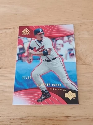 2005 Upper Deck Reflections Red Chipper Jones #47 HOF /99 $$$ - Image 1 of 2
