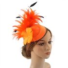 Fascinators Flower Hats Bridal Wedding Headband Mesh Feather Party Headwear