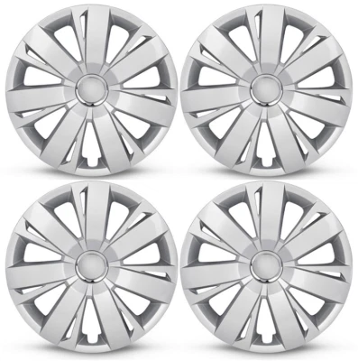 New Set of 4 16" Silver Wheel Cover Hubcap 2011-2014 for Volkswagen Jetta - Image 1 of 4