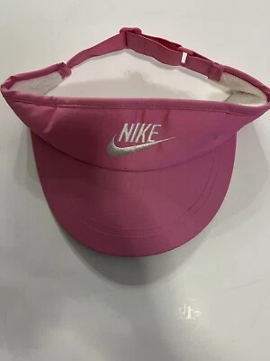 De Colección Nike Rosa Golf Visera Swoosh Logo Años 90 Tenis Pickleball Excelente Foto 1 de 4