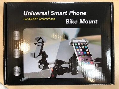 Universal Smart Phone Bike Mount Holder for 3.5 - 5.5 in Smart Phone Heavy Duty - Image 1 of 3