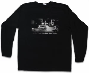 WELCOME TO THE FACTORY LANGARM T-SHIRT New York Andy Pop Art Picture Warhol - Picture 1 of 1