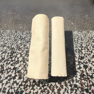 2- Guanillos cuadrados ligeros 100 % suaves para hombre blancos lisos - Imagen 1 de 4