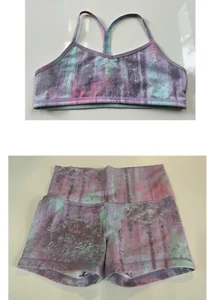 IVIVVA 2 Pc Girls Shorts Sz 12 + Sports Bra Youth Sz 14 - EUC - Lot of 2 - Picture 1 of 14