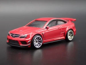 2011 -2015 Mercedes-Benz C63 AMG Coupé Serie Nera 1:64 Scala Modellino Auto - Foto 1 di 7