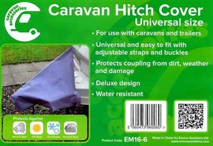 Universal Caravan Trailer Towing Hitch Cover - EM16-6 - Picture 1 of 2