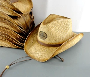 CORONA EXTRA BEER COWBOY GIRL CHARLIE WESTERN STRAW BEACH SUN HAT ONE SIZE NEW - Afbeelding 1 van 6