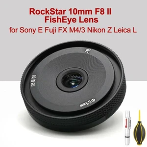 Astrhori 10mm F8 II Wide Angel Fisheye Lens For Sony E Nikon Z M43 Fuji Leica L  - Picture 1 of 8