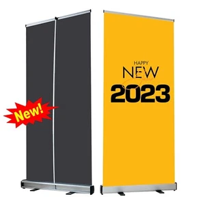 2 STÜCK, 331⁄2""x80"" SCHWERLAST einziehbares Roll Up Banner Messe Schild Display - Bild 1 von 11