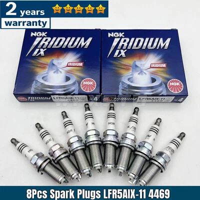 8Pcs NGK LFR5AIX-11 Iridium Spark Plugs For Hyundai Nissan Infiniti Yamaha 4469 - Image 1 of 4