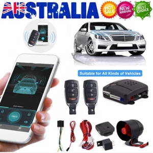 Car Security Alarm System Remote Keyless Central Locking Shock Sensor Kits - Picture 1 of 8