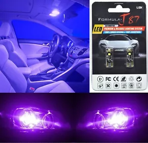 Canbus Error LED Light 194 Purple 12000K Two Bulbs License Plate Tag Replacement - Picture 1 of 8