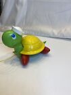 Vintage Fisher Price 1977 Tag-Along-Turtle Pull Toy Turtle w/Sailor Hat