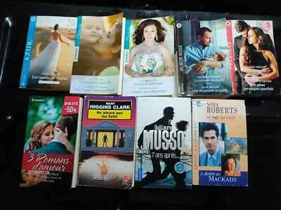 HARLEQUIN / BOURDIN / MUSSO / STEEL.... LOT DE 17 LIVRES ROMANS PASSIONS - Photo 1/3